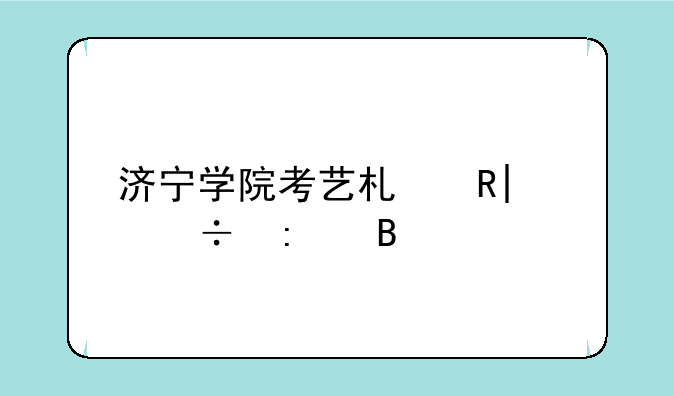济宁学院考艺术生530能去吗